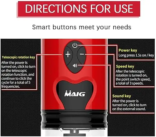 MAIG Cyclone Voice Pro Automatic Thrusting, Rotating & Vibrating Stroker with Hands-Free Stand - Master