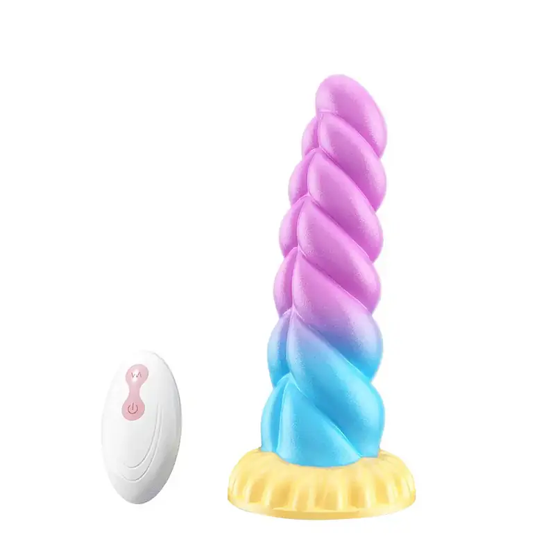 Monster Pulse 7-Inch Vibrating Dildo with 8 Modes, Remote Control & Magnetic Charging - Master