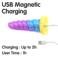 Monster Pulse 7-Inch Vibrating Dildo with 8 Modes, Remote Control & Magnetic Charging - Master