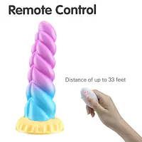 Monster Pulse 7-Inch Vibrating Dildo with 8 Modes, Remote Control & Magnetic Charging - Master