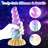 Monster Pulse 7-Inch Vibrating Dildo with 8 Modes, Remote Control & Magnetic Charging - Master