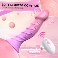 Velvet Twist 7-Inch Vibrating Dildo – 8 Modes, Remote Control & Magnetic Charging - Master