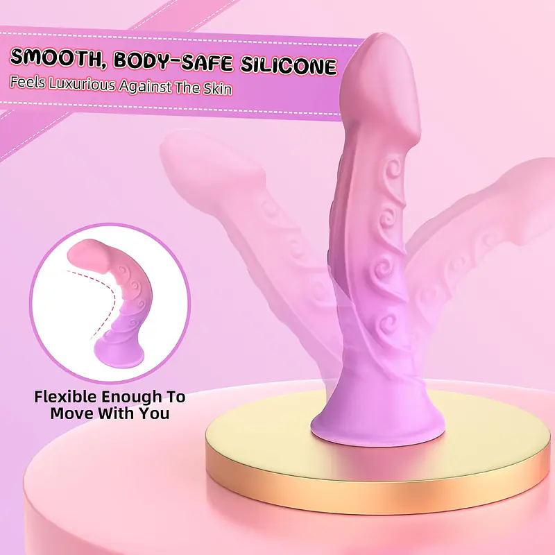 Velvet Twist 7-Inch Vibrating Dildo – 8 Modes, Remote Control & Magnetic Charging - Master