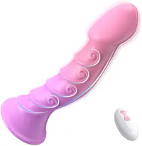 Velvet Twist 7-Inch Vibrating Dildo – 8 Modes, Remote Control & Magnetic Charging - Master
