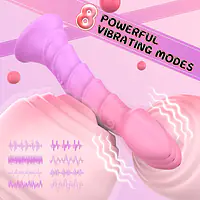 Velvet Twist 7-Inch Vibrating Dildo – 8 Modes, Remote Control & Magnetic Charging - Master