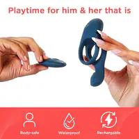 Skore Tremor Dual Motor Vibrating Ring with Ball Strap - Master