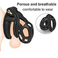 White Guardian Nub Resin Chastity Cage - Master