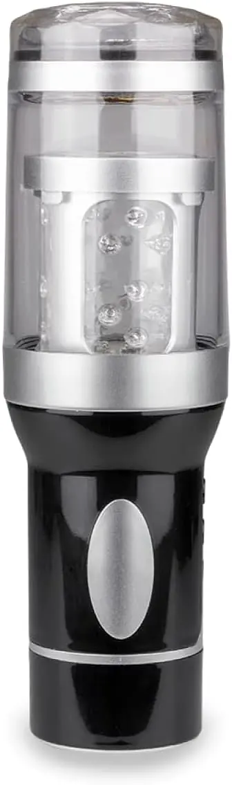 Moan Master 3-in-1 Vibrating, Thrusting & Rotating Male Masturbator with Girl Voice Earphones - Master