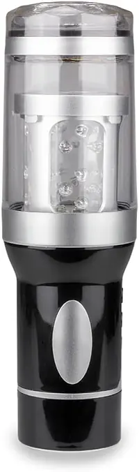 Moan Master 3-in-1 Vibrating, Thrusting & Rotating Male Masturbator with Girl Voice Earphones - Master