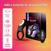 Skore Buzzz Vibrating Ring With Remote For Him And Her - Master
