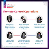 Skore Buzzz Vibrating Ring With Remote For Him And Her - Master