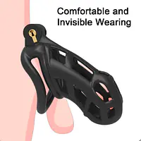 Cobra Guard X5 Resin Chastity Device Standard Size with 4 Base Rings & 5 Padlocks - Master