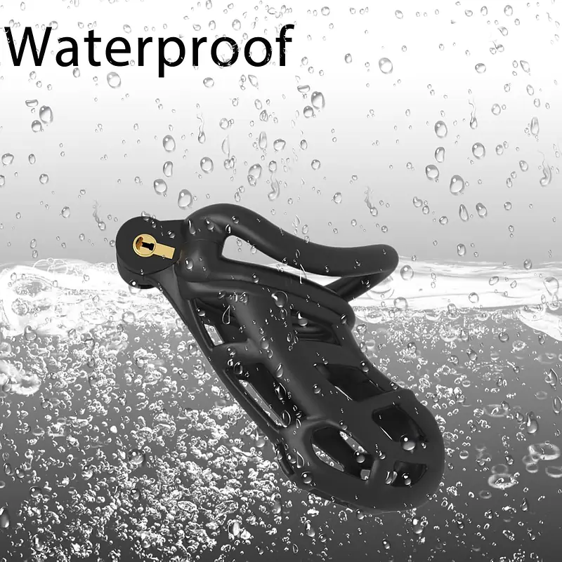 Cobra Guard X5 Resin Chastity Device Standard Size with 4 Base Rings & 5 Padlocks - Master