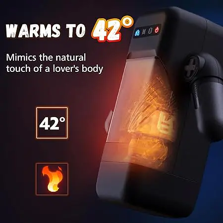 AMOVIBE Automatic Masturbator 10 Thrusting & Vibration Modes With Heating Function and Phone Holder - Master