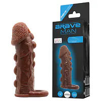 Balie Intensity Brown Studded Penis Sleeve – 5.5 Inches - Master