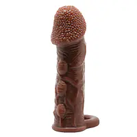 Balie Intensity Brown Studded Penis Sleeve – 5.5 Inches - Master