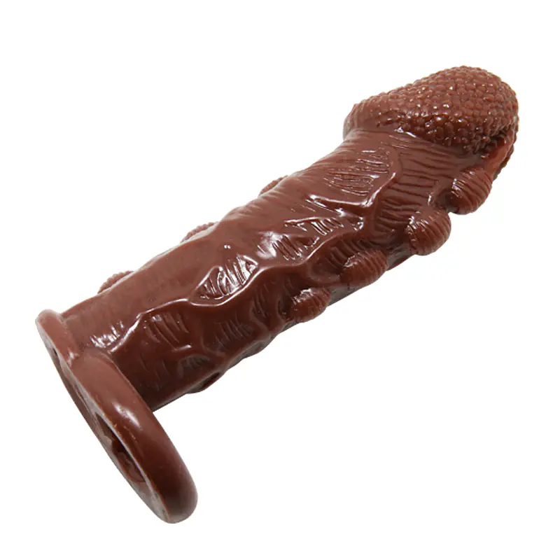 Balie Intensity Brown Studded Penis Sleeve – 5.5 Inches - Master
