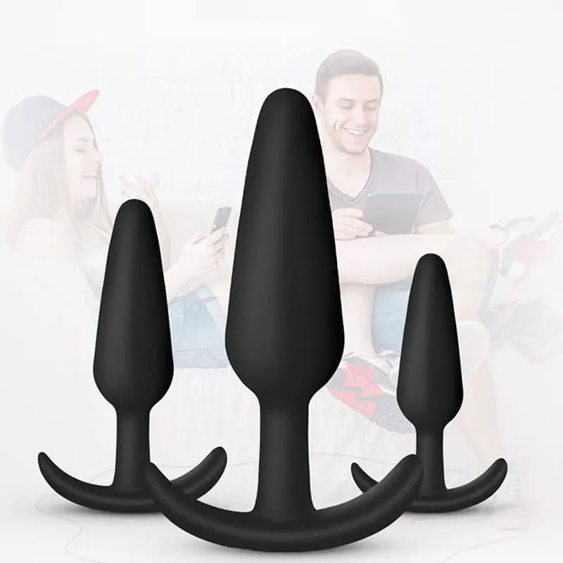 Anchor Play 3-Piece Wearable Anal  Plug  Set - Master