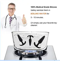 Anchor Play 3-Piece Wearable Anal  Plug  Set - Master