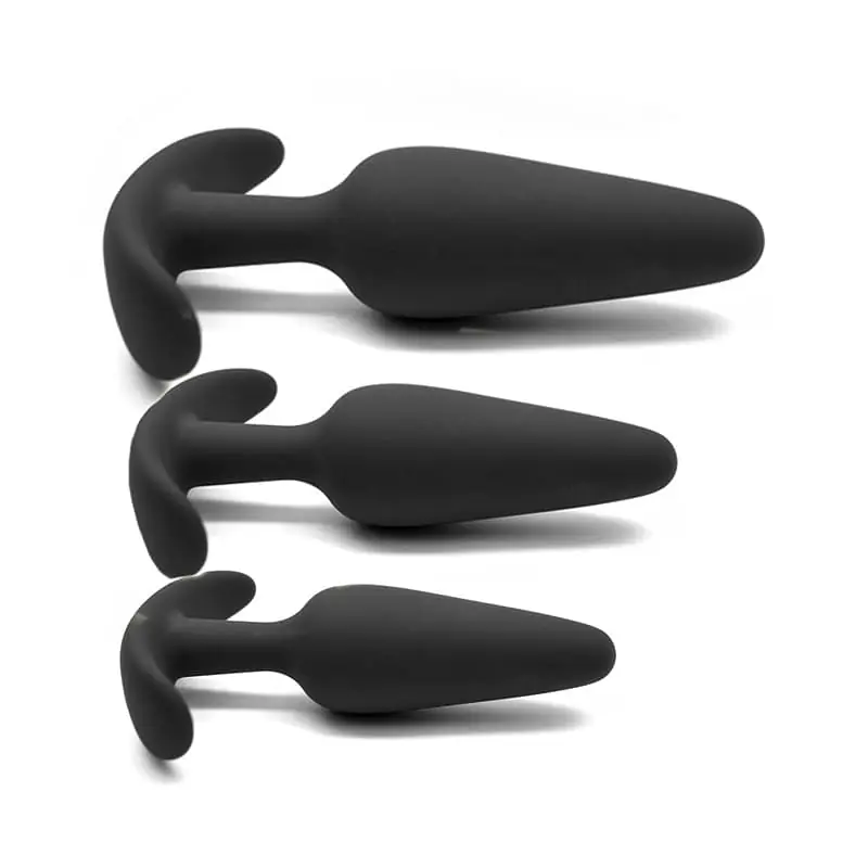 Anchor Play 3-Piece Wearable Anal  Plug  Set - Master