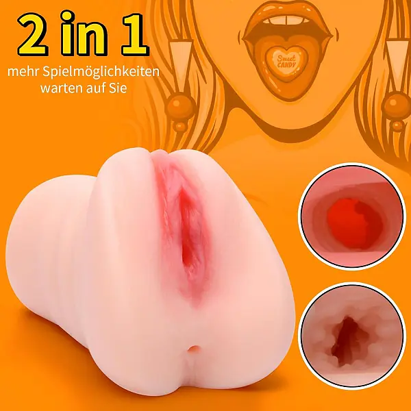 Big Whopper 2X1 Pussy And Anal Masturbator - Master