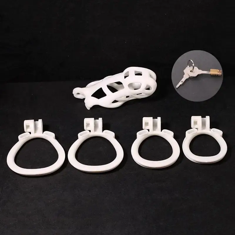 Pure Guard White Resin Chastity Cage - Master