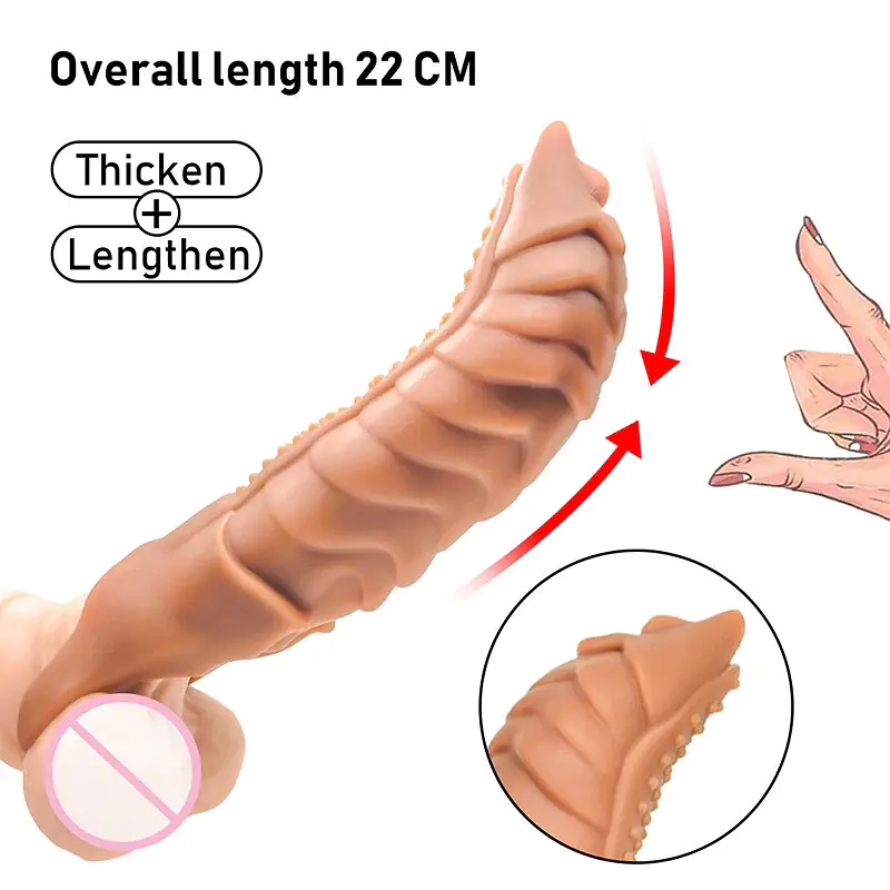 Max Extend 8 Inch Flesh Cock Sleeve - Master