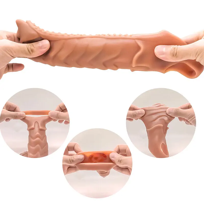 Max Extend 8 Inch Flesh Cock Sleeve - Master