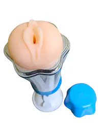 Pleasure Mount Suction Fleshlight with Dotted Tunnel - Master