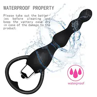 Prostate Bliss Vibrator with Anal Beads - Master