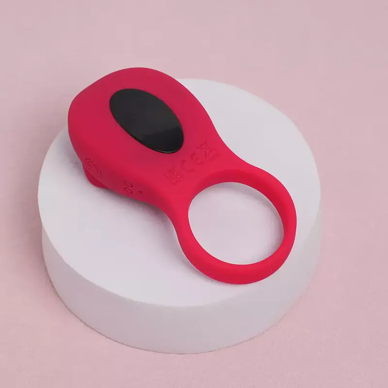 Red Vibe App-Controlled Ejaculation Delay & Nipple and Clit Stimulator Vibrating Ring - Master