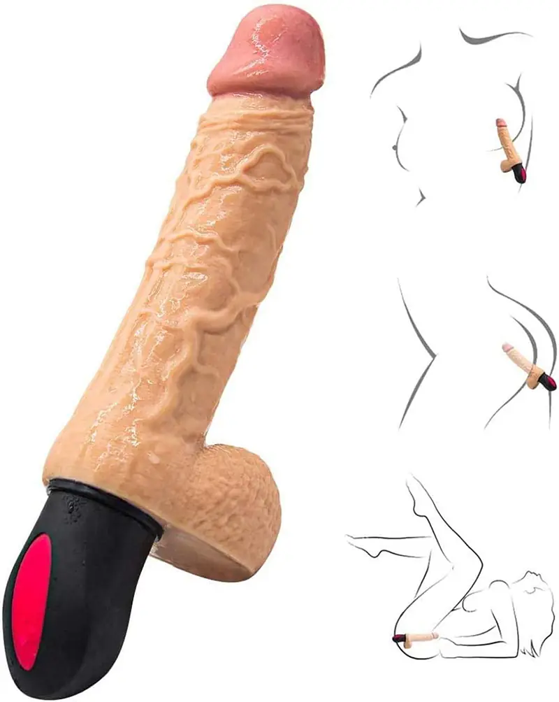 My Pleasure Bendable Heating Dildo With 12 Vibration Modes - Master