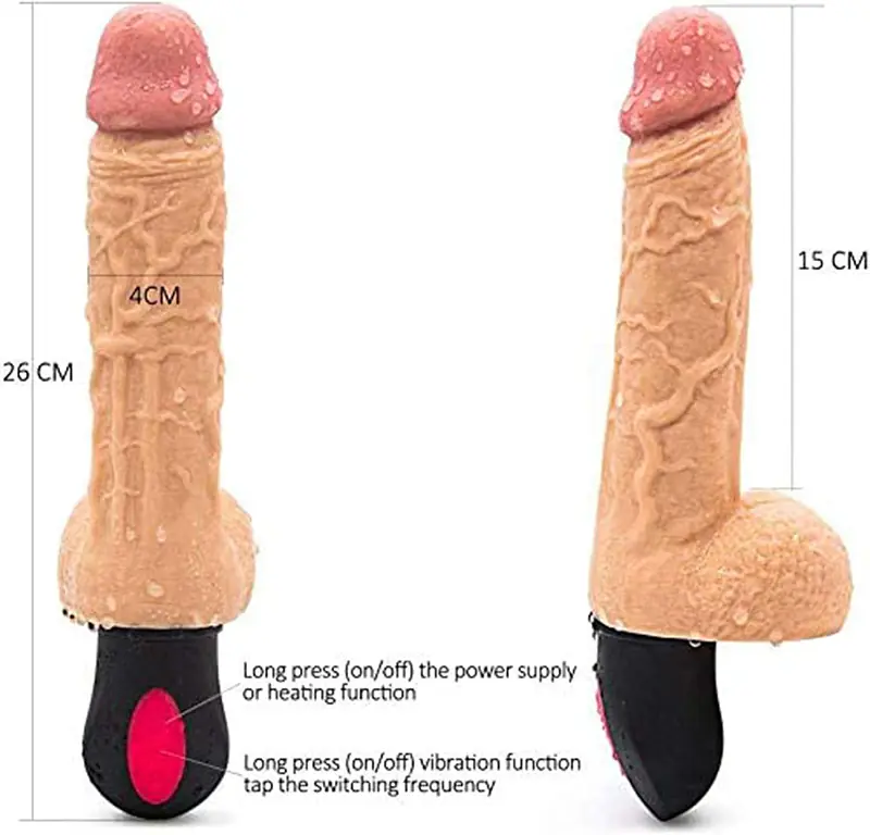 My Pleasure Bendable Heating Dildo With 12 Vibration Modes - Master