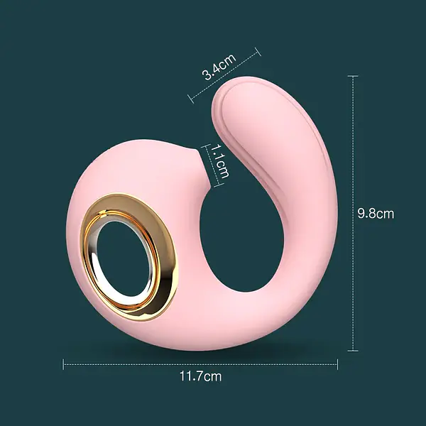 Dolphin Bliss 2-in-1 Clit & G-Spot Suction Vibrator with 10 Modes - Master