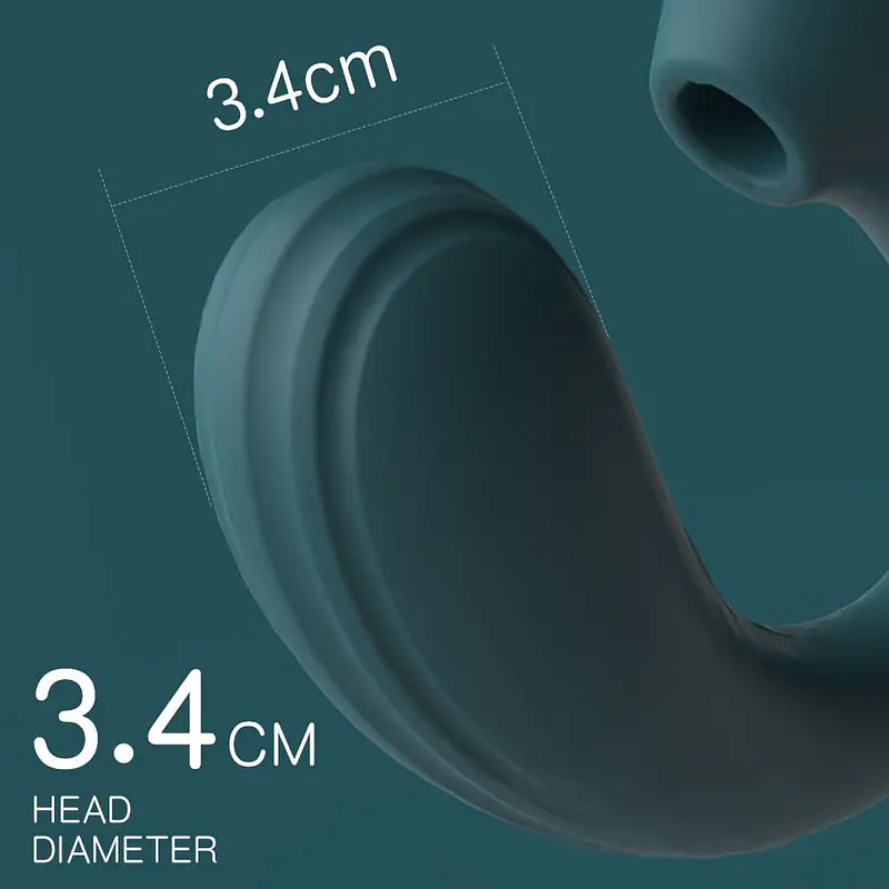 Dolphin Bliss 2-in-1 Clit & G-Spot Suction Vibrator with 10 Modes - Master