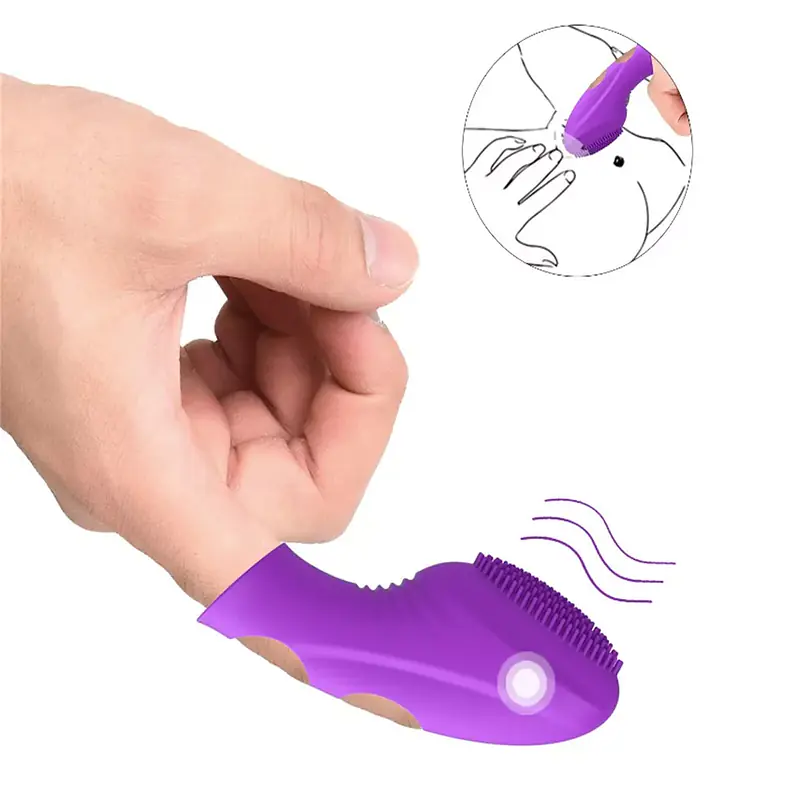 Intense Touch Ribbed clitoral Finger Vibrator - Master