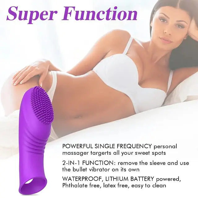 Intense Touch Ribbed clitoral Finger Vibrator - Master