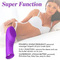 Intense Touch Ribbed clitoral Finger Vibrator - Master