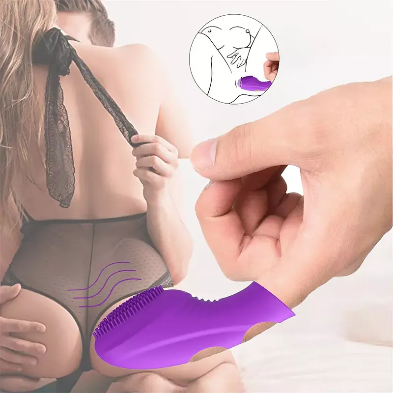Intense Touch Ribbed clitoral Finger Vibrator - Master