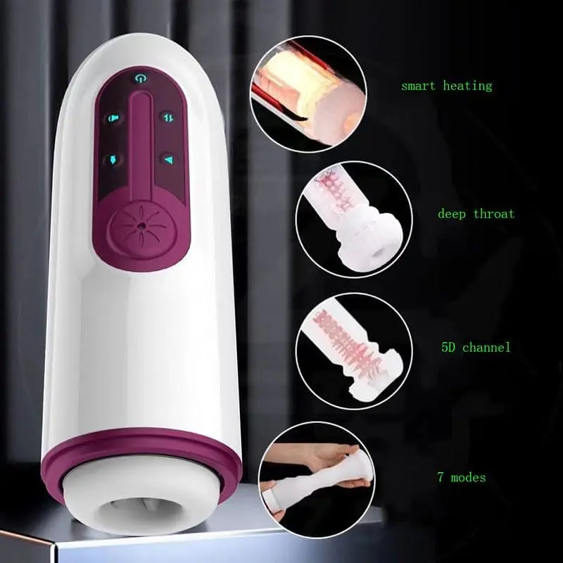 Pleasure Pulse Auto Heating Telescopic  Fleshlight - Master