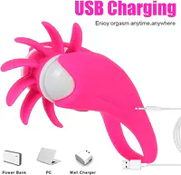 Pulse Lick 10 Mode Rotating Tongue and Vibrating Ring - Master