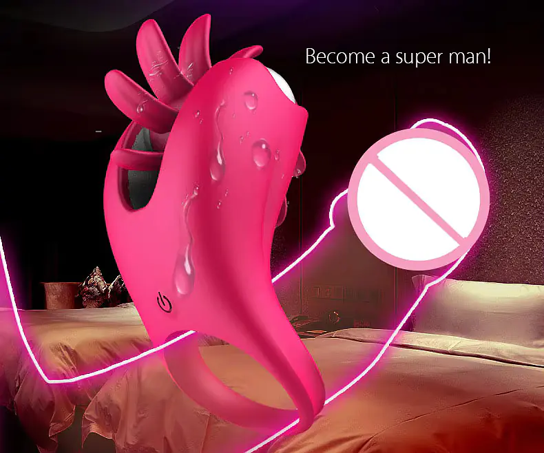 Pulse Lick 10 Mode Rotating Tongue and Vibrating Ring - Master