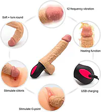 My Pleasure Bendable Heating Dildo With 12 Vibration Modes - Master