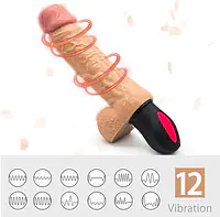 My Pleasure Bendable Heating Dildo With 12 Vibration Modes - Master