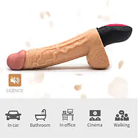 My Pleasure Bendable Heating Dildo With 12 Vibration Modes - Master