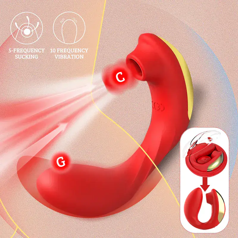 Moon Whisper Dual Flex Sucker and Vibrator - Master