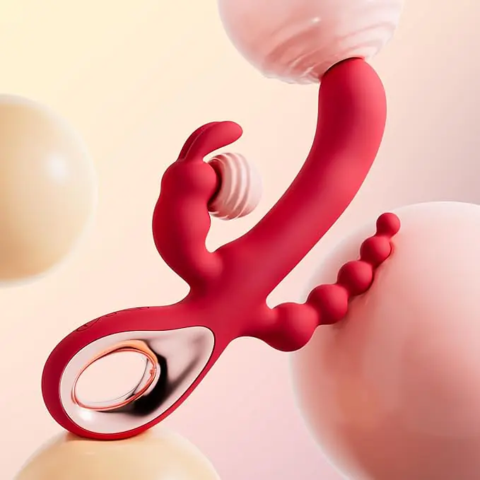 Tri Pleasure 3-in-1 Rabbit G-Spot Vibrator 10 modes - Master