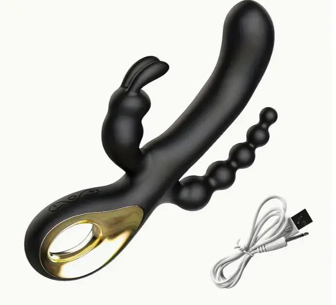 Tri Pleasure 3-in-1 Rabbit G-Spot Vibrator 10 modes - Master