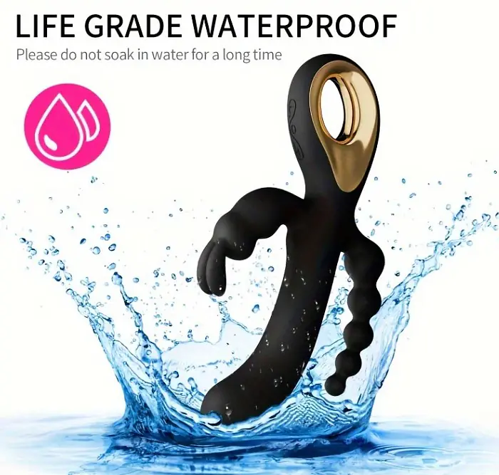 Tri Pleasure 3-in-1 Rabbit G-Spot Vibrator 10 modes - Master