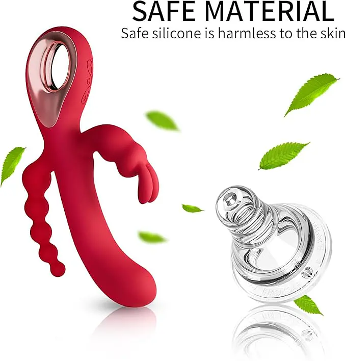 Tri Pleasure 3-in-1 Rabbit G-Spot Vibrator 10 modes - Master